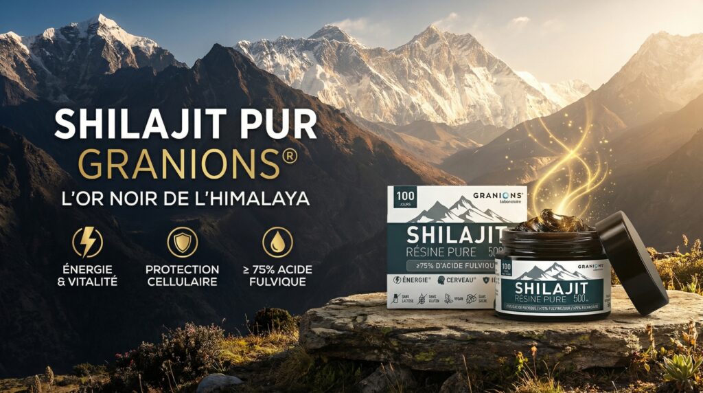 Shilajit Pur Granions® : Le Trésor de l’Himalaya pour l’Énergie et la Vitalité Cellulaire